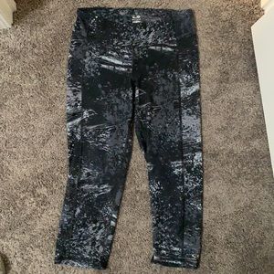 Grey/Black Champion cropped Workout Leggings